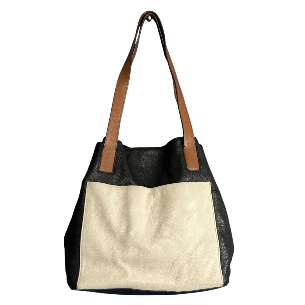 Fossil Leather Shoulder Tote